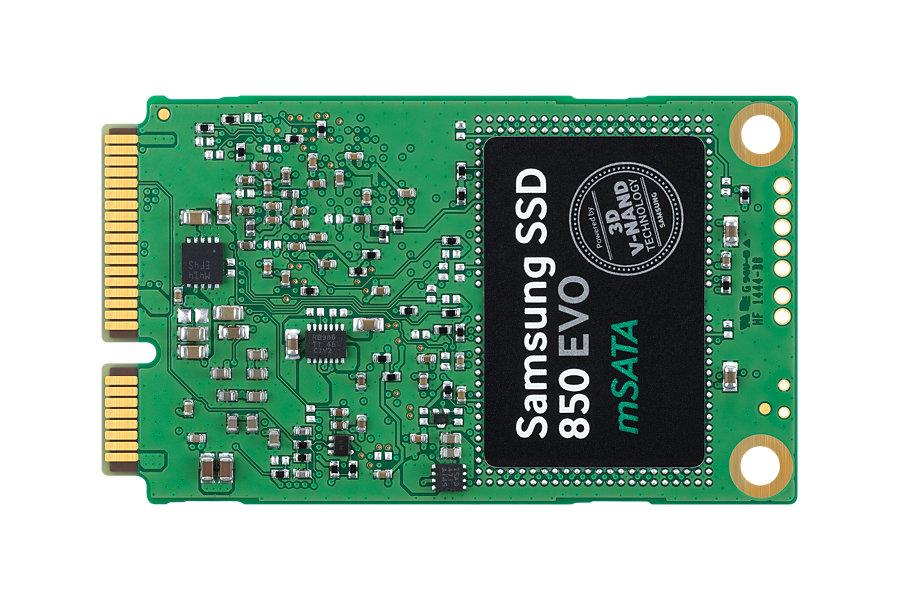 Samsung SSD 850 EVO, 120GB, mSATA, 540/520 MB/s, 1.18''x2''x0.15''