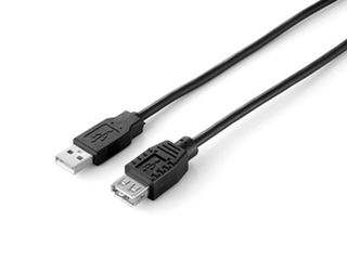 Equip USB 2.0 prodluÅ¾ovacÃ­ kabel AM-AF 1.8m, ÄernÃ½, dvojitÃ© stÃ­nÄnÃ­