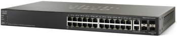 Cisco SF500-24P PoE 24x10/100, 4xGig(2x5G SFP) Stackable Managed Switch