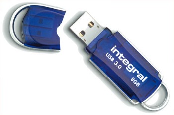 INTEGRAL Courier 8GB USB 3.0 flashdisk (ÄtenÃ­ aÅ¾ 100MB/s; zÃ¡pis aÅ¾ 12MB/s)