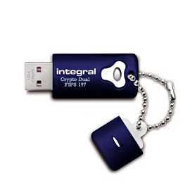 INTEGRAL Crypto Dual 4GB USB 2.0 flashdisk, AES 256 bit Å¡ifrovÃ¡nÃ­, FIPS 197