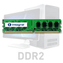 INTEGRAL 1GB (Kit 2x512MB) 800MHz DDR2 CL6 R1 DIMM 1.8V