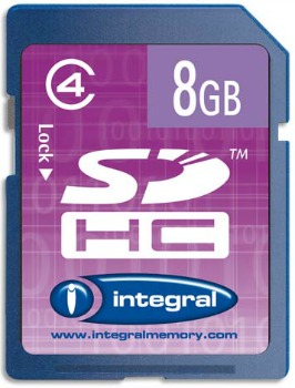 INTEGRAL SDHC karta 8GB Class 4