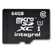 INTEGRAL Micro SDXC karta 64GB Class 10 (rychlost ÄtenÃ­ aÅ¾ 40MB/s) +SDXC adaptÃ©r