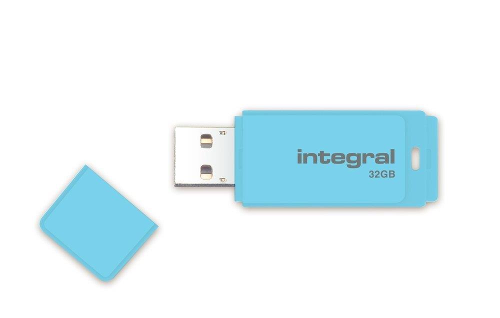 INTEGRAL Pastel 32GB USB 2.0 flashdisk, Blue Sky