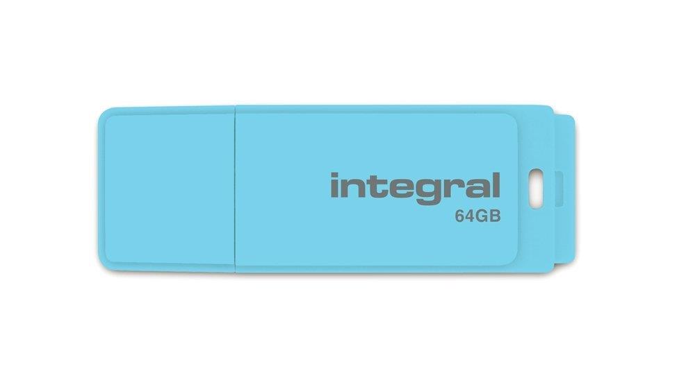 INTEGRAL Pastel 64GB USB 2.0 flashdisk, Blue Sky