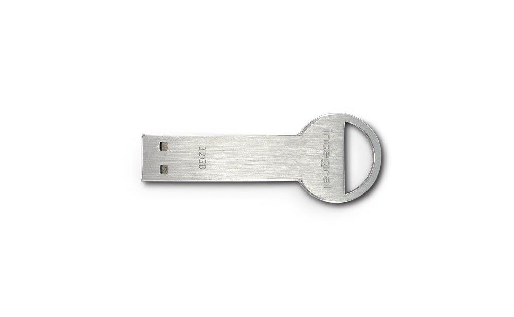 INTEGRAL Key USB 32GB USB 2.0 flashdisk, kovovÃ½