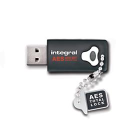 INTEGRAL Crypto 8GB USB 2.0 flashdisk, AES 256 bit Å¡ifrovÃ¡nÃ­, FIPS 197