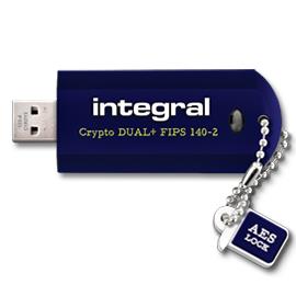INTEGRAL Crypto Dual+ 64GB USB 2.0 flashdisk, FIPS 140-2 Å¡ifrovÃ¡nÃ­