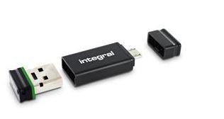 INTEGRAL Fusion 4GB USB 2.0 flashdisk + AdaptÃ©r, retail