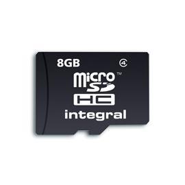 INTEGRAL Micro SDHC karta 8GB Class 4 + SD AdaptÃ©r
