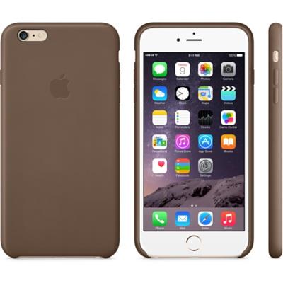 Apple iPhone 6 Plus Leather Case Olive Brown