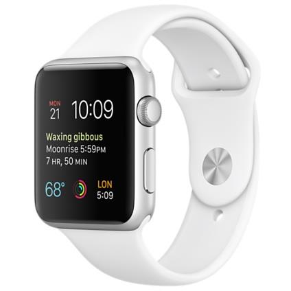 Apple Watch Sport 42mm Silver Aluminium Case with White Band