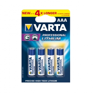 LithiovÃ© baterie VARTA R3 (AAA) professional 4 kusy