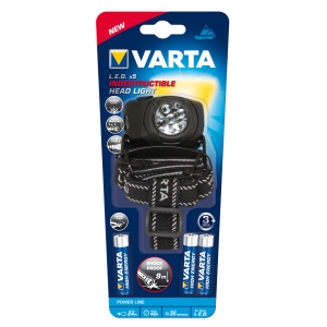 VARTA Indestructible 1W LED Head Light outdoor Äelovka, 100m + 3xAAA baterie