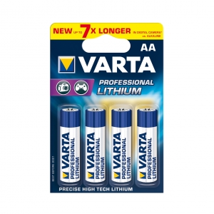 Lithium batteries VARTA R6 (AA) 4 ks professional