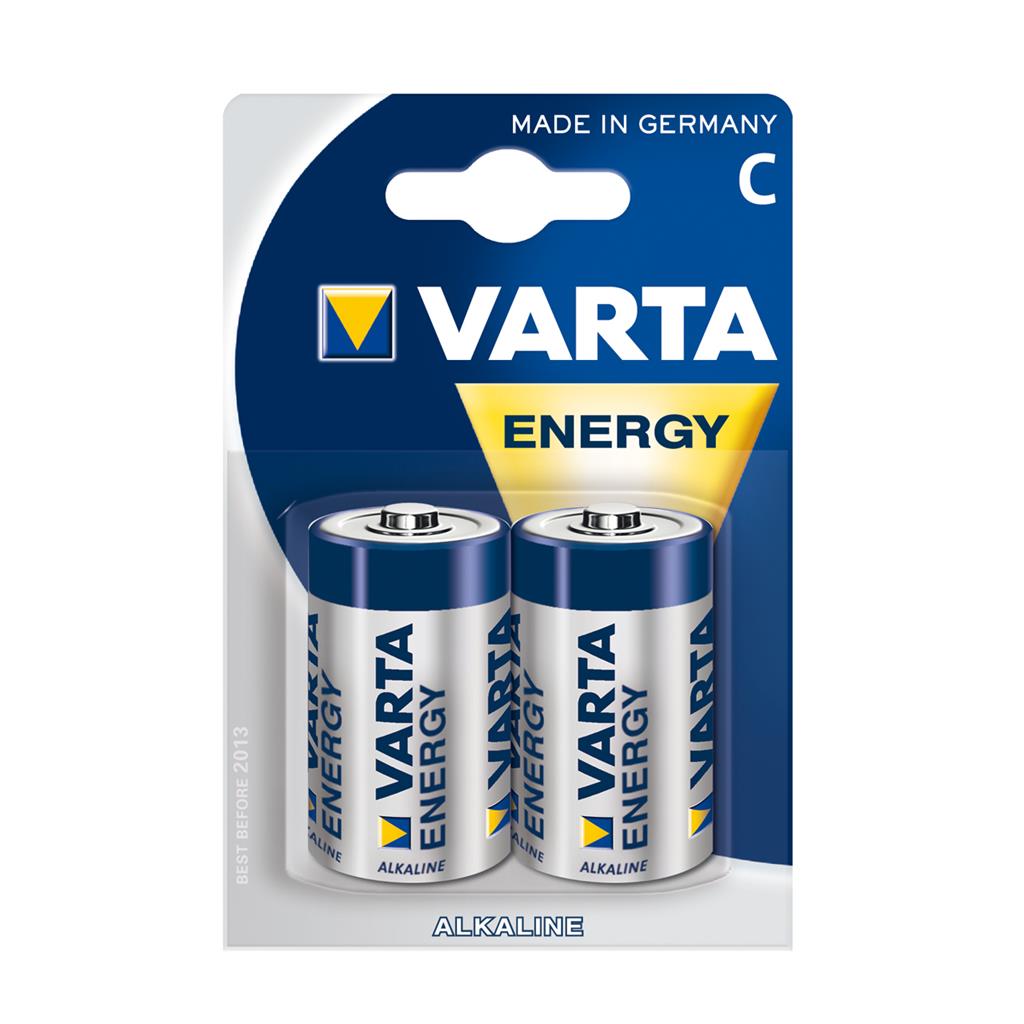 VARTA alkaline batteries R14 (typ C) 2pcs energy