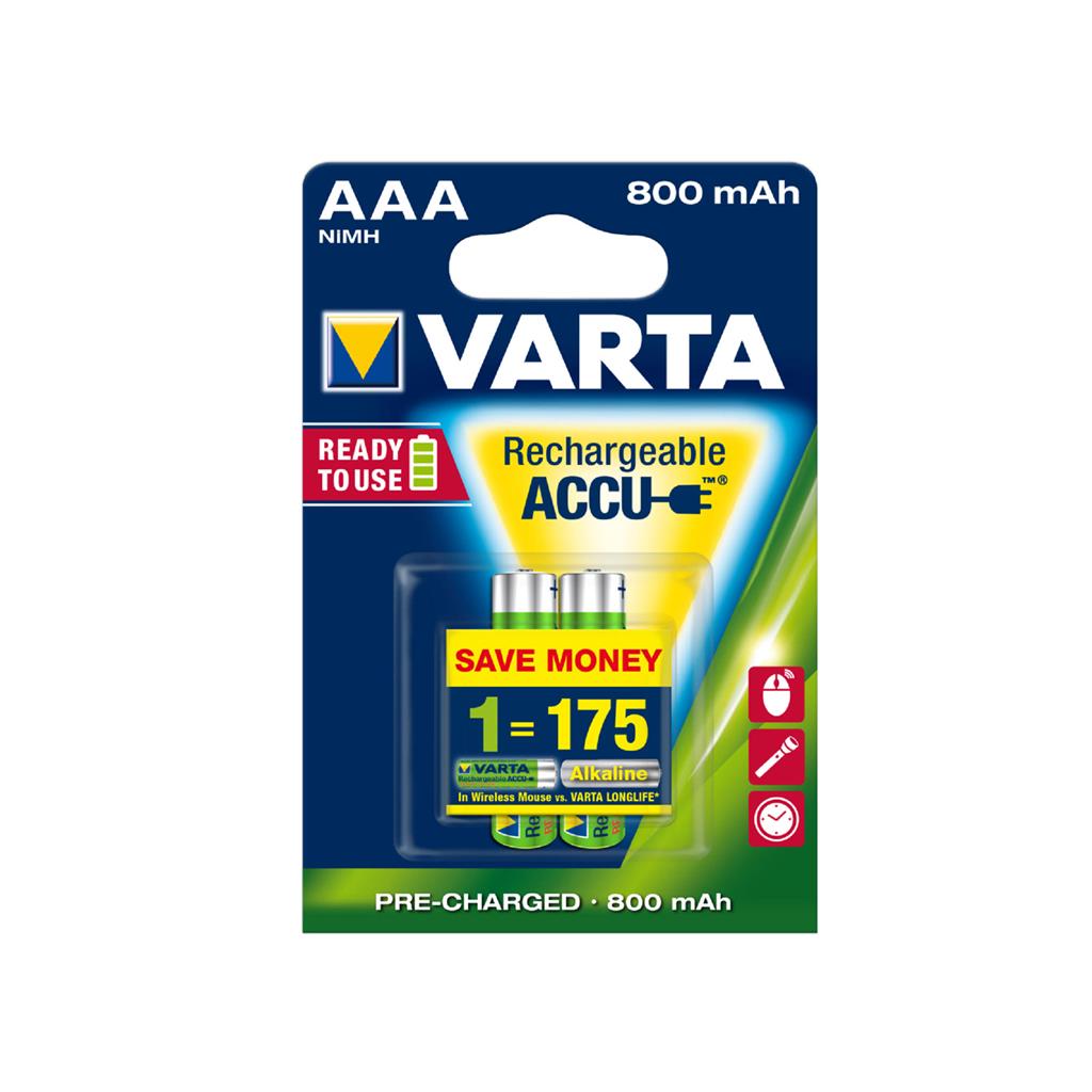 VARTA Batteries R3 800 mAh 2pcs (promo 3+1) ready 2 use