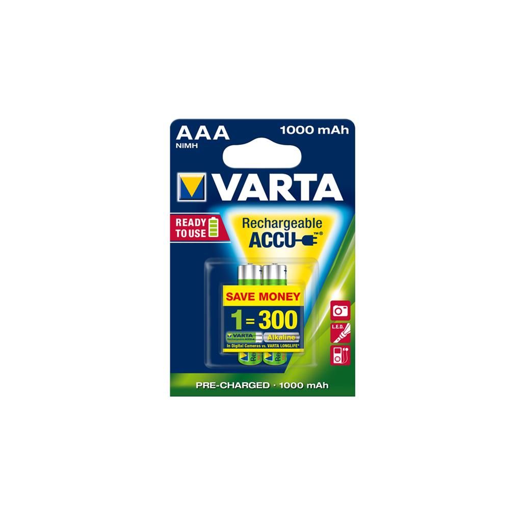 VARTA Batteries R3 1000 mAh 2pcs ready 2 use