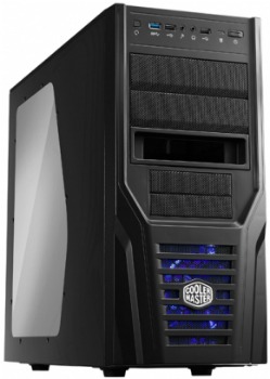 Cooler Master PC skÅÃ­Å Elite 431 Plus ÄernÃ¡, prÅ¯hlednÃ¡ boÄnice (bez zdroje)