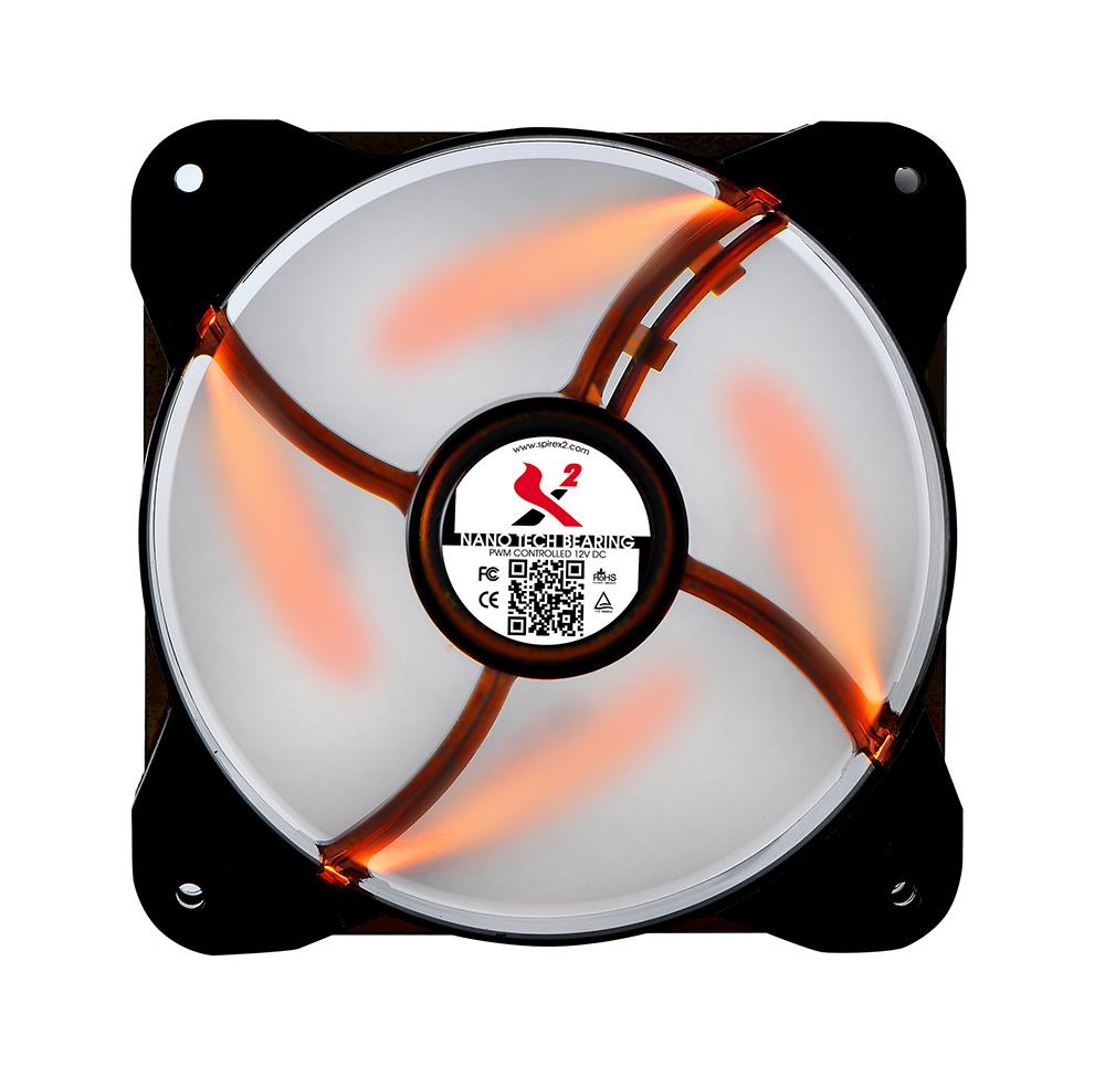 X2 case fan - X2.120 NANO YELLOW LED