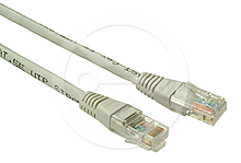 Solarix Patch kabel CAT5E UTP PVC 5m Å¡edÃ½ C5E-155GY-5MB bez hrdla