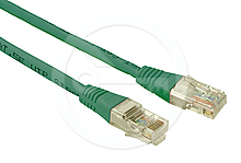 Solarix Patch kabel CAT5E UTP PVC 0,5m zelenÃ½ C5E-155GR-0,5MB bez hrdla
