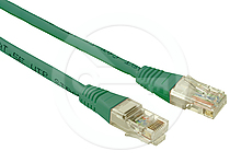 Solarix Patch kabel CAT5E UTP PVC 1m zelený