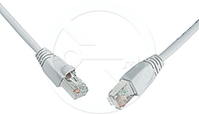 Solarix 10G patch kabel CAT6A SFTP LSOH 0,5m Å¡edÃ½ s hrdlem