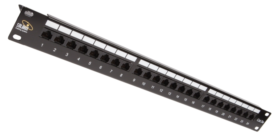 Solarix Patch panel 24 x RJ45 CAT5e UTP s