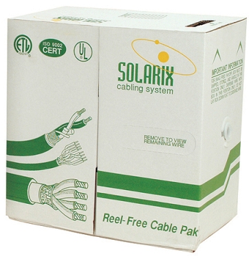 Solarix InstalaÄnÃ­ kabel CAT5e UTP PVC drÃ¡t 305m/box