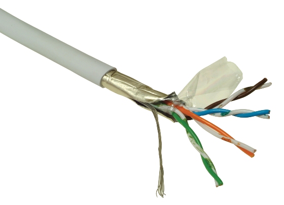 Solarix kabel licna CAT5e FTP PVC Å¡edÃ½ 305m/box