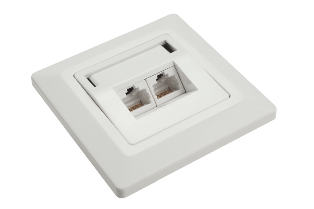Solarix Zásuvka CAT6 UTP 2 x RJ45 pod omítku