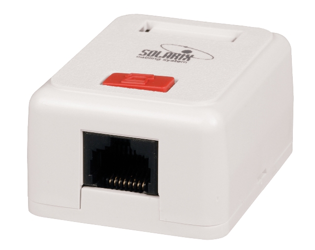Solarix Zásuvka CAT5e UTP 1 x RJ45 na omítku