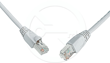Solarix Patch kabel CAT5E UTP PVC 1m šedý s