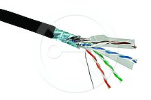 Solarix venkovnÃ­ instalaÄnÃ­ kabel CAT6 FTP drÃ¡t PE 500m/Å¡pulka