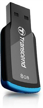 Transcend Jetflash 360 mini flashdisk 8GB USB 2.0, Äerno-modrÃ½