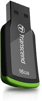 Transcend Jetflash 360 mini flashdisk 16GB USB 2.0, Äerno-zelenÃ½