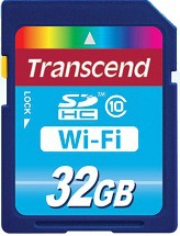 Transcend Wi-Fi SDHC karta 32GB Class 10, Wi-Fi 802.11b/g/n, aÅ¾ 3 zaÅÃ­zenÃ­