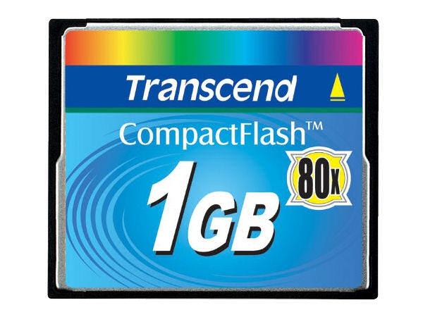 Transcend High Speed 80x CompactFlash 1GB