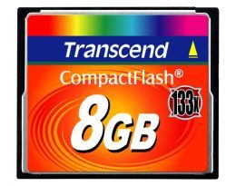 Transcend Compact Flash karta 8GB High Speed 133x
