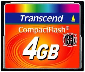 Transcend CompactFlash karta 4GB High Speed 133x
