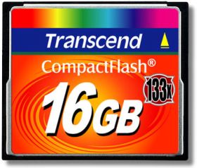 Transcend Compact Flash karta 16GB High Speed 133x