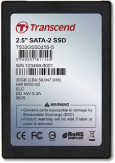 Transcend SATA2.5'' 32GB SSD (Solid State Disk), ÄtenÃ­/zÃ¡pis aÅ¾ 148/90MB/s, MLC