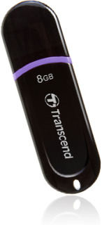 Transcend JetFlash 300 flashdisk 8GB USB 2.0, JetFlash Elite SW,ÄernÃ½, 7/15MB/s
