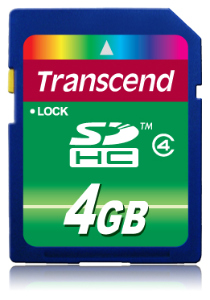 Transcend SDHC karta 4GB Class 4