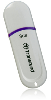 Transcend JetFlash 330 flashdisk 8GB USB 2.0, JetFlash Elite SW, bÃ­lÃ½, 7/15MB/s