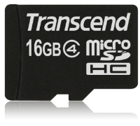Transcend Micro SDHC karta 16GB Class 4 + AdaptÃ©r