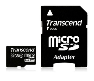 Transcend Micro SDHC karta 32GB Class 4 + AdaptÃ©r