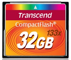 Transcend Compact Flash karta 32GB High Speed 133x